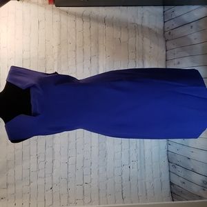 EUC Calvin Klein Blue Sheath Dress 14